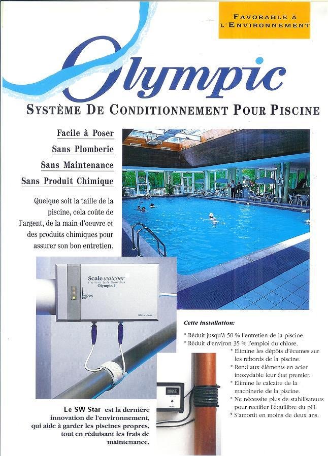 Syst&egrave;me de conditionnement pour piscine