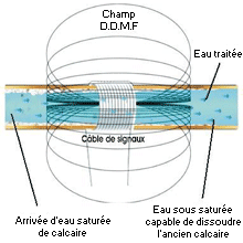 Schéma de fonctionnement adoucisseur écologique commercial
